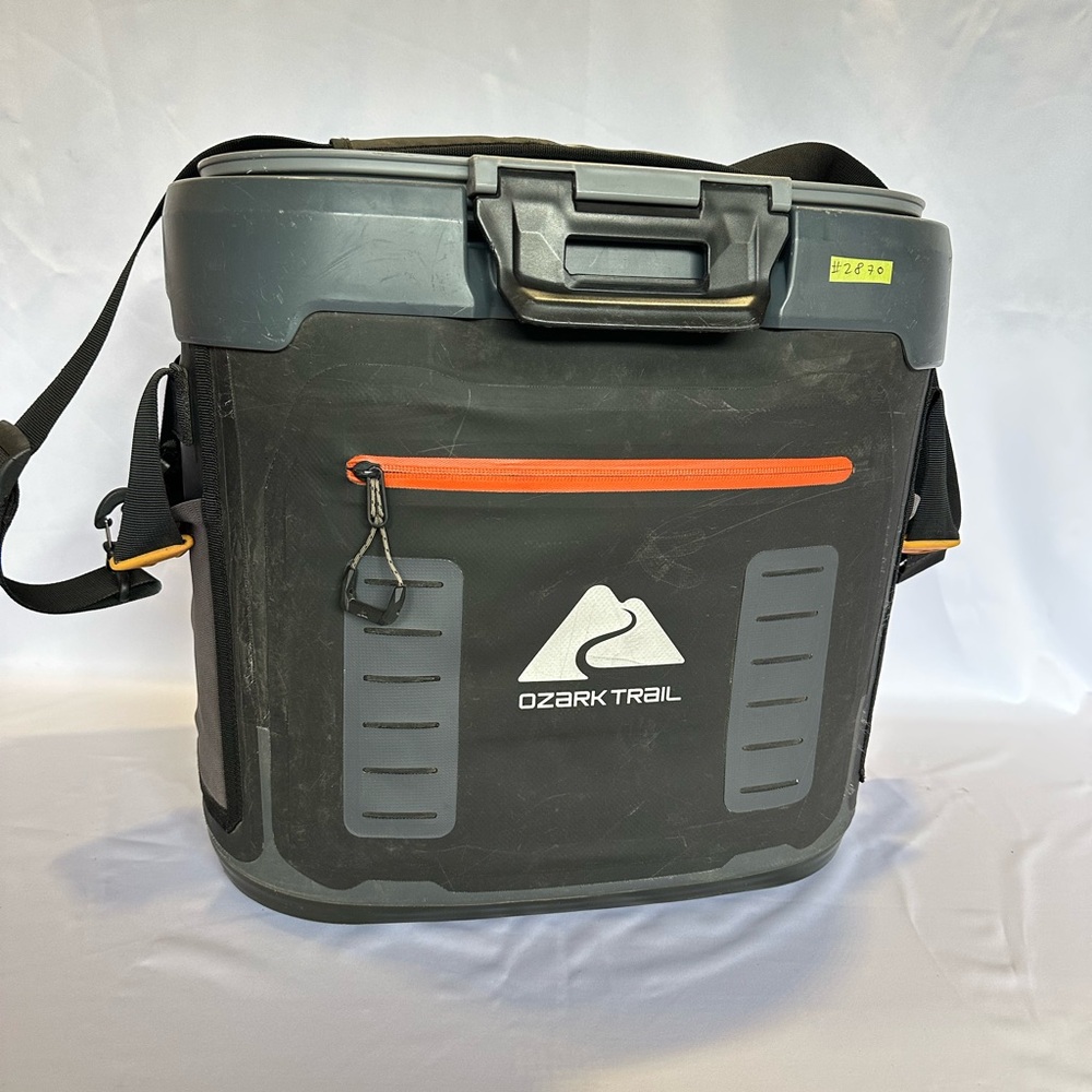 #2870 Ozark Trail 36 Can Welded Hard Sided Cooler, Gray/Black